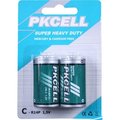 Pkcell Pkcell R14P-2B 1.5V Heavy Duty C Size Zinc Chloride Battery; Pack of 2 R14P-2B